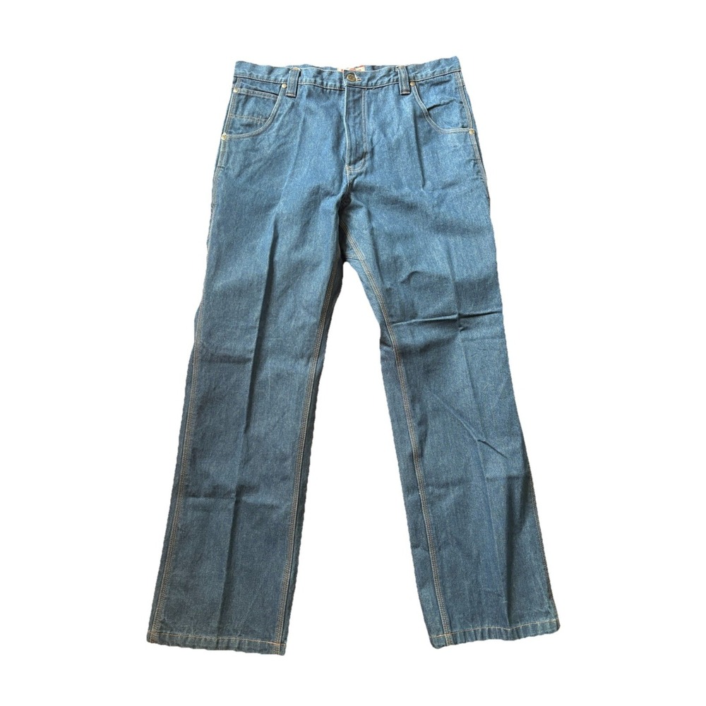 Craftsman Men's Carpenter Denim Jeans Blue Pockets Utility Work 36x32 Vintage